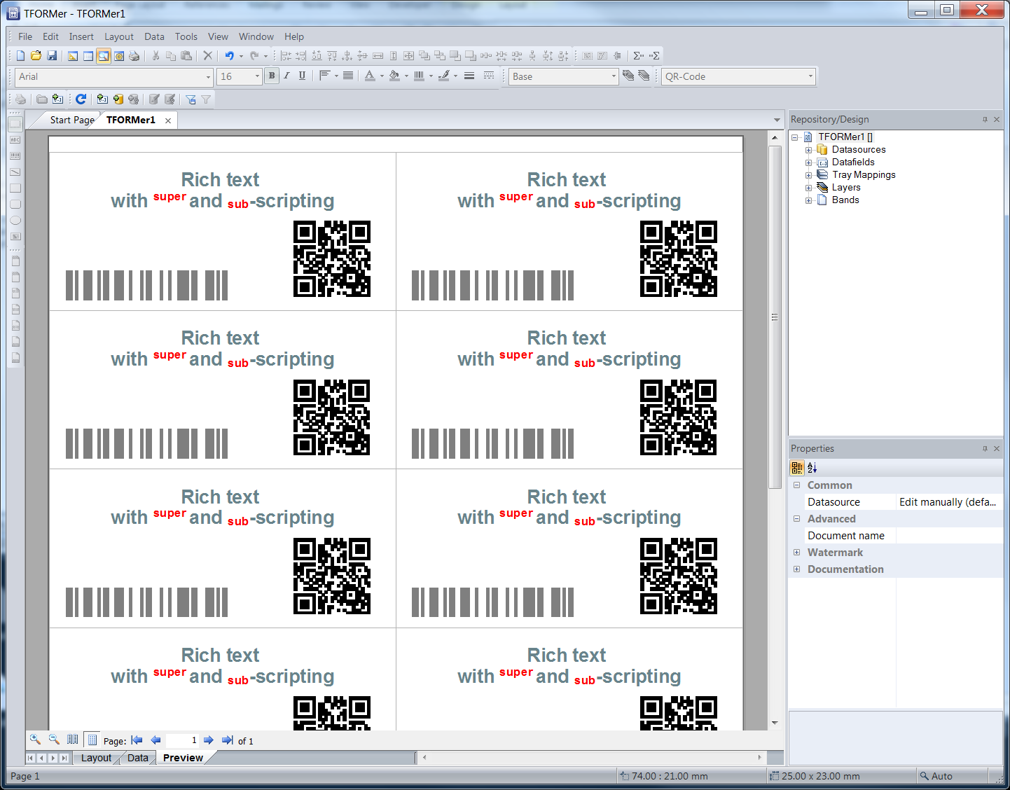 free label printing software